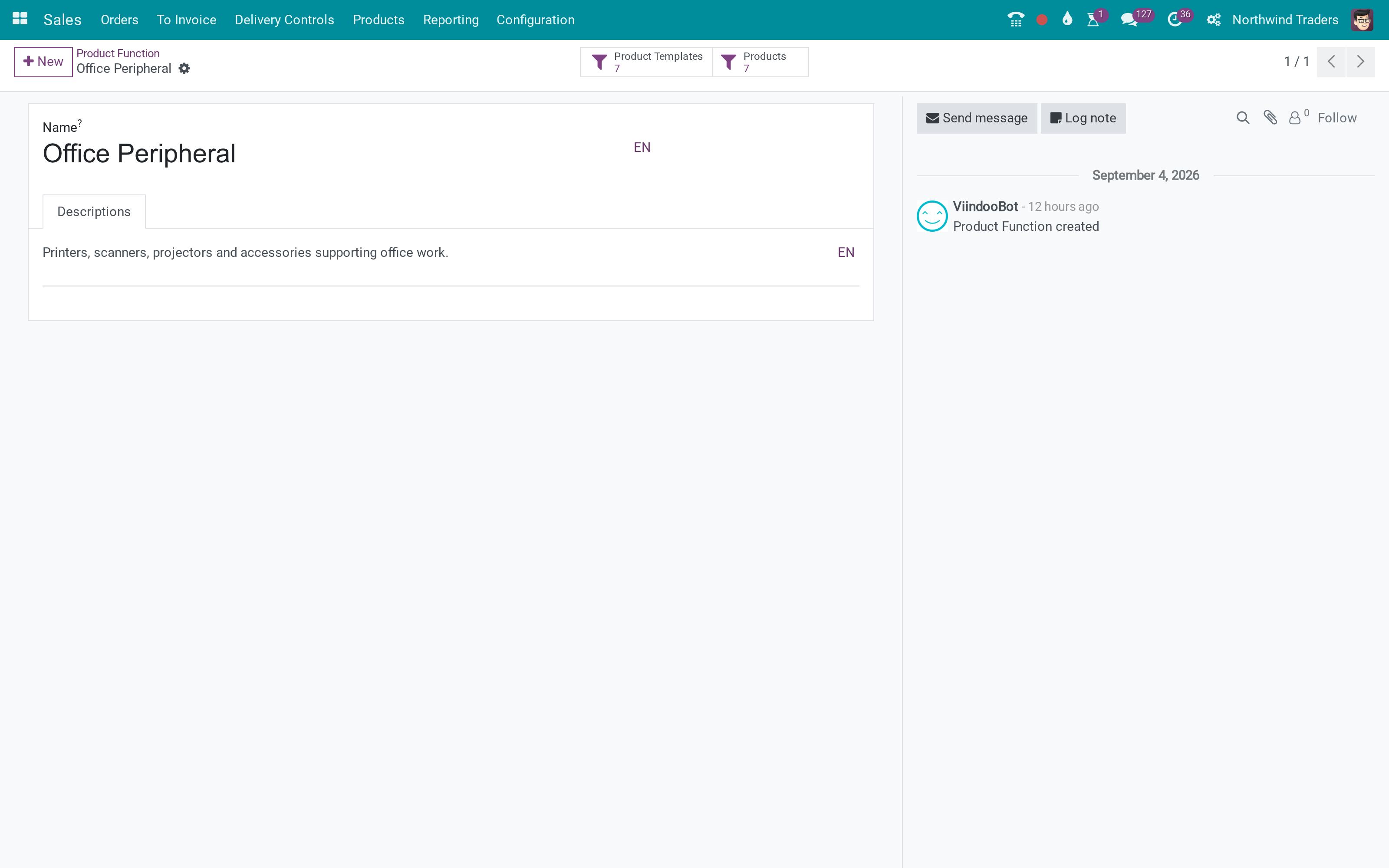 Product functions at the point of sale