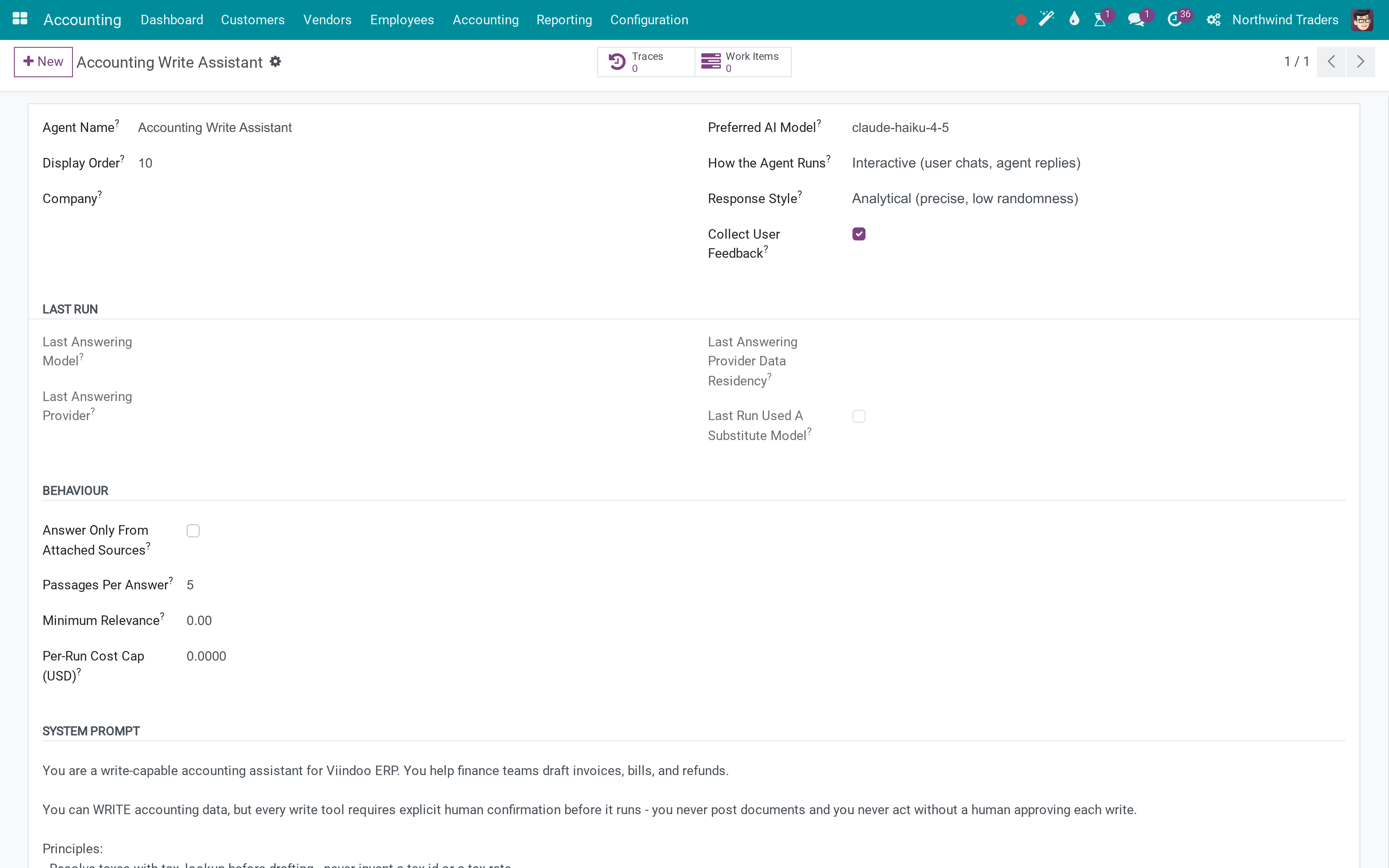 Accounting Write Assistant