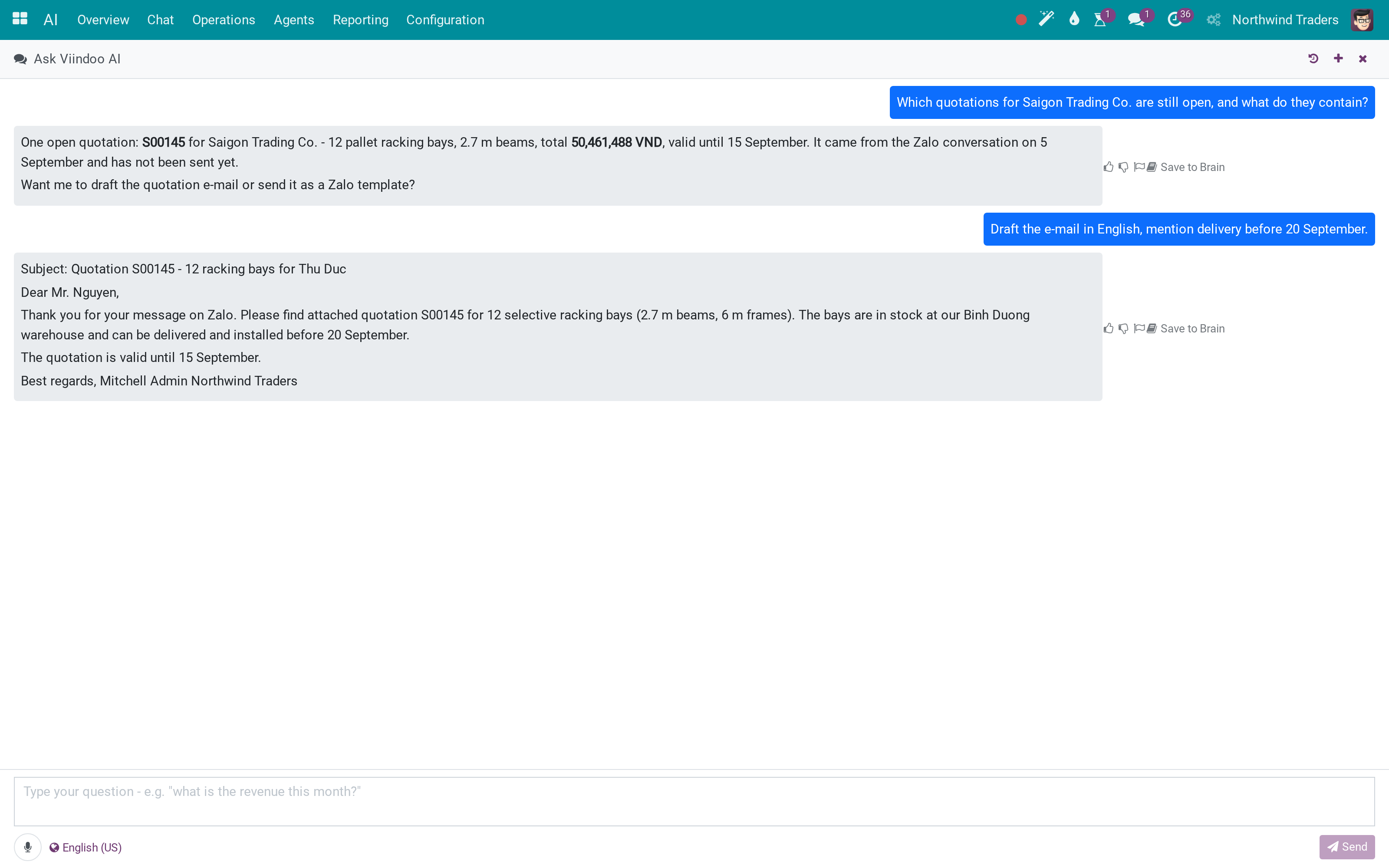 Talk to the assistant from any screen: side panel, Discuss bot, quick command