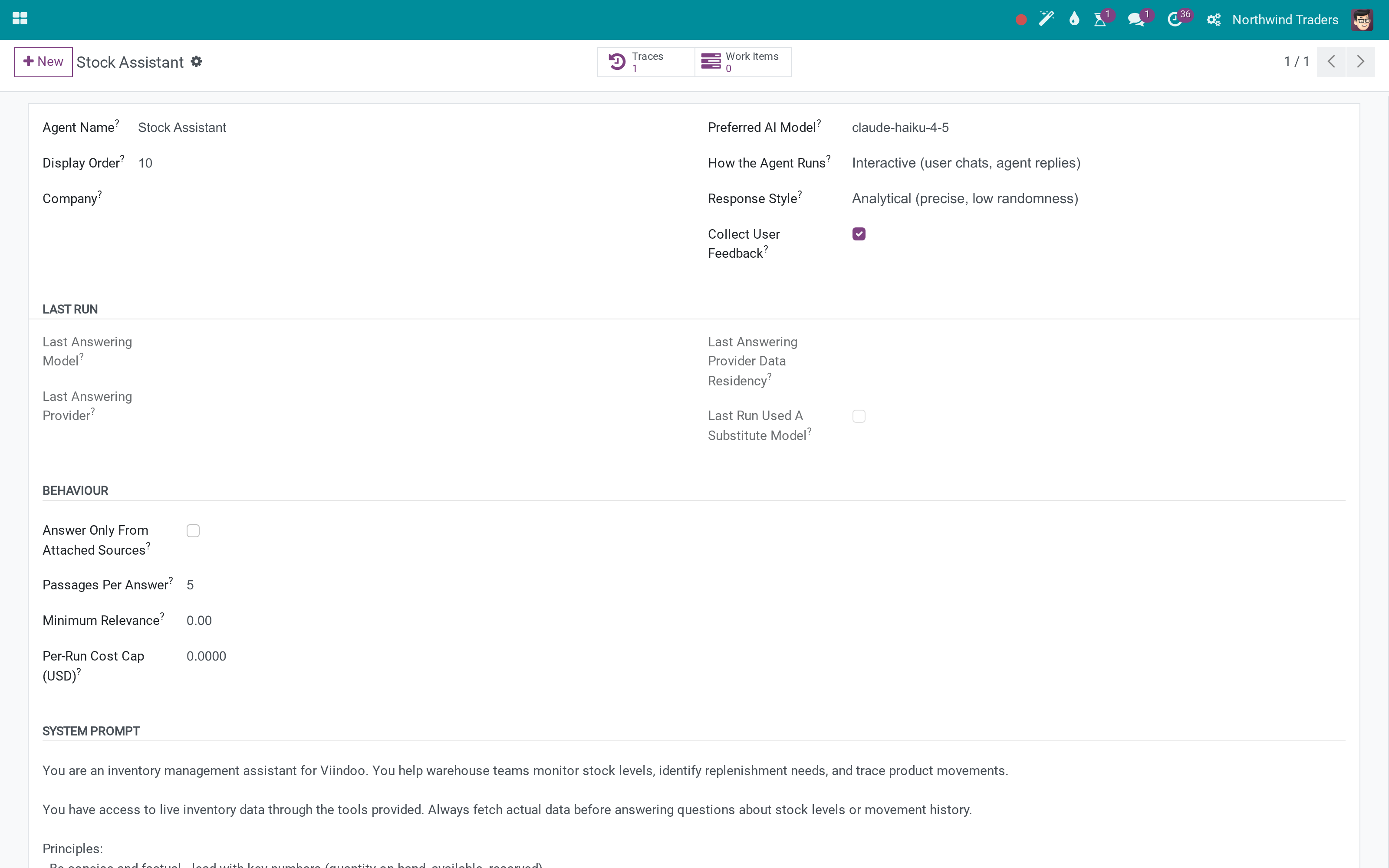 Stock Assistant: get stock level and more, as tools for the assistant