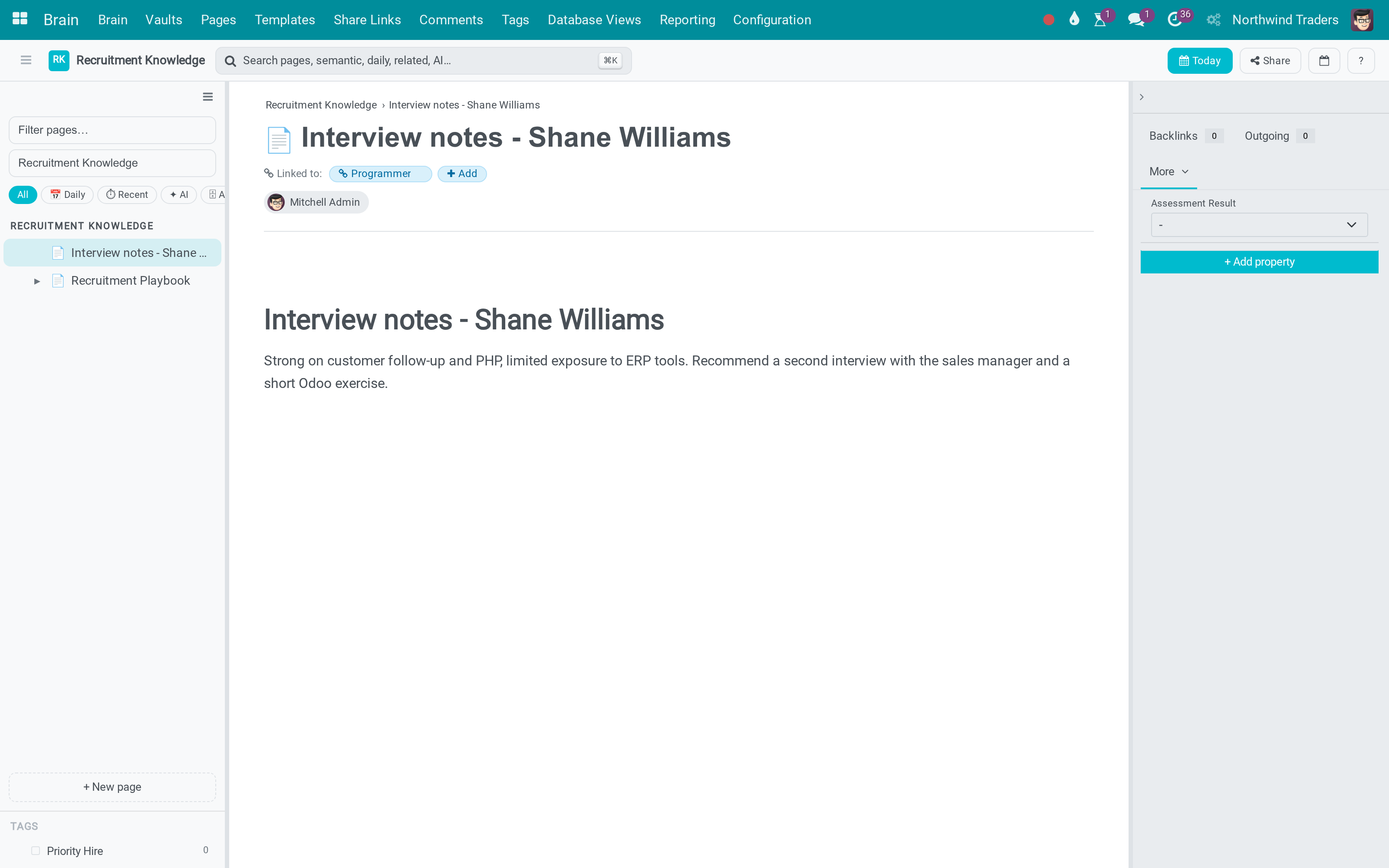 Interview notes - Shane Williams