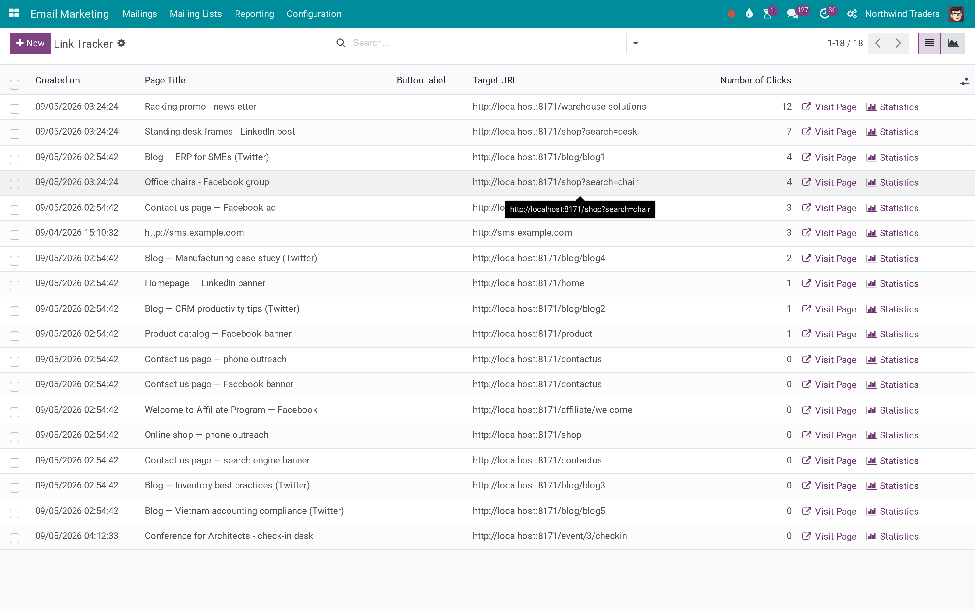 Link trackers
