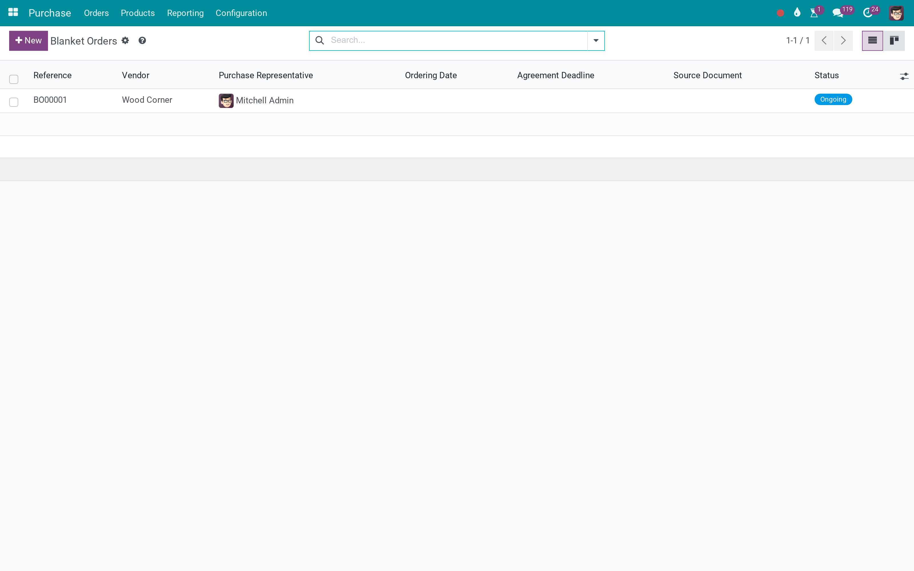 Purchase requisitions