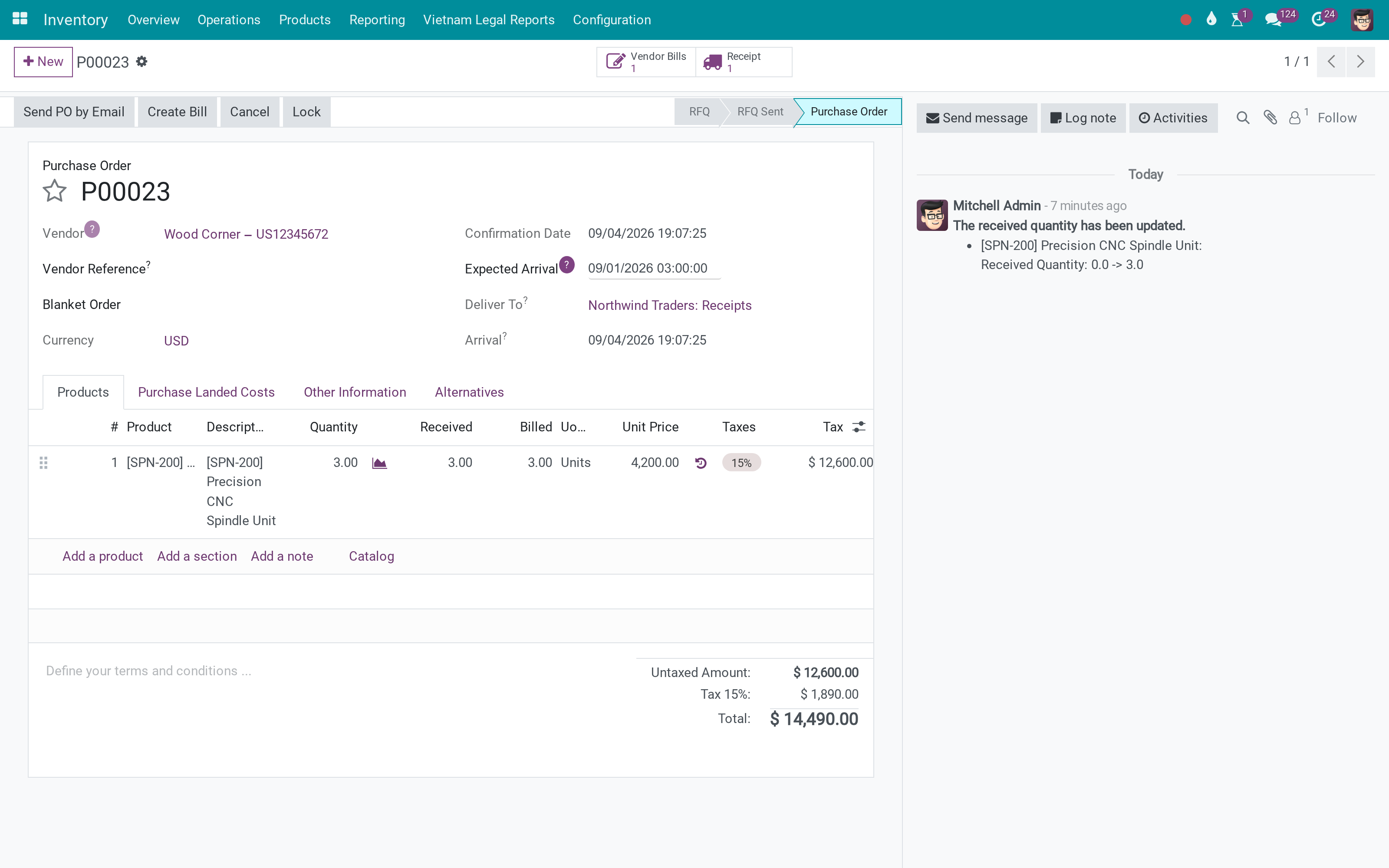 The purchase order