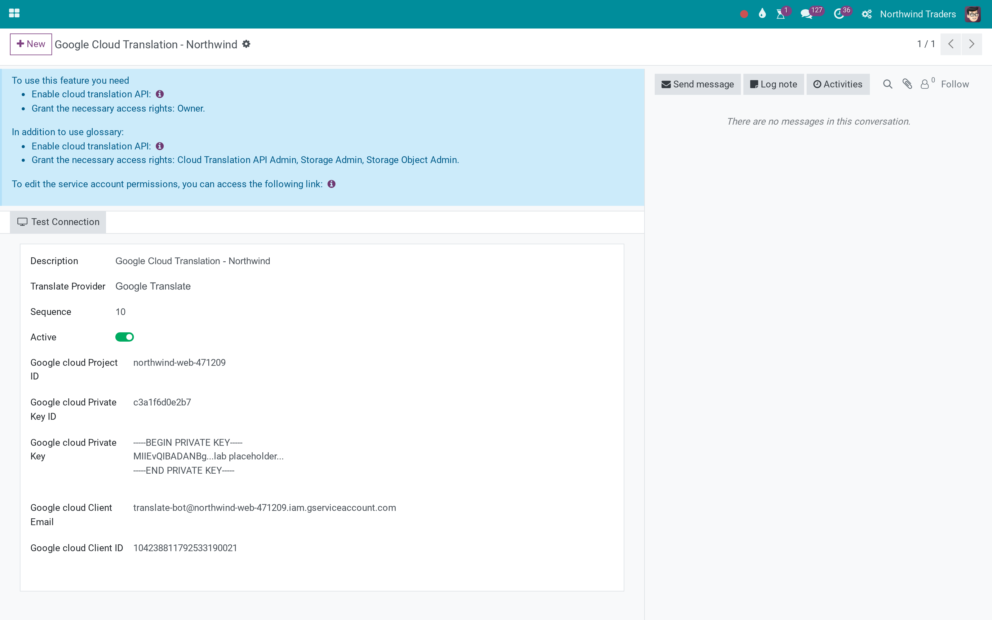 Google Cloud Translation