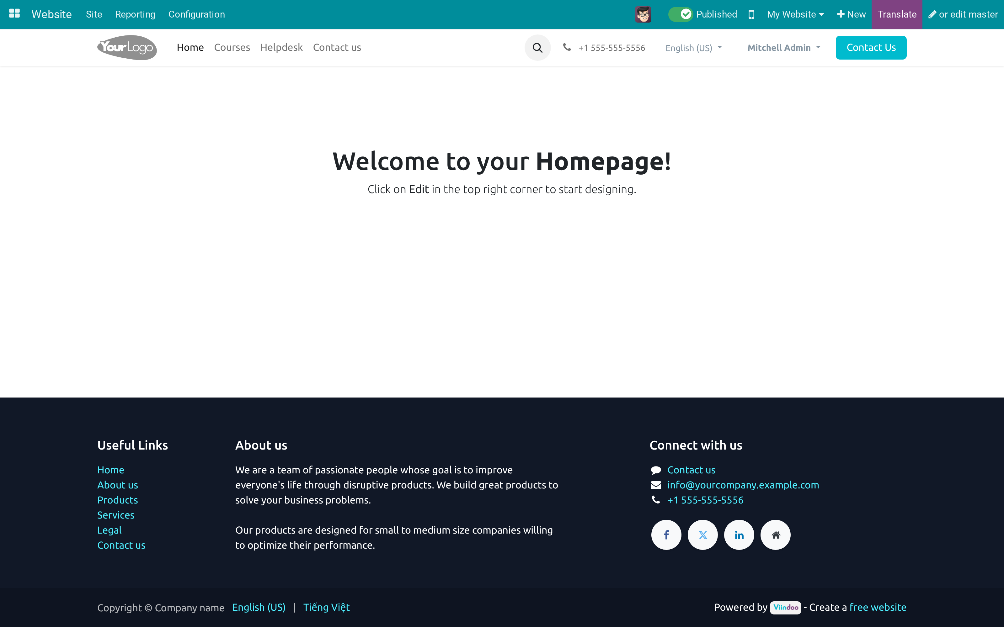 A website page