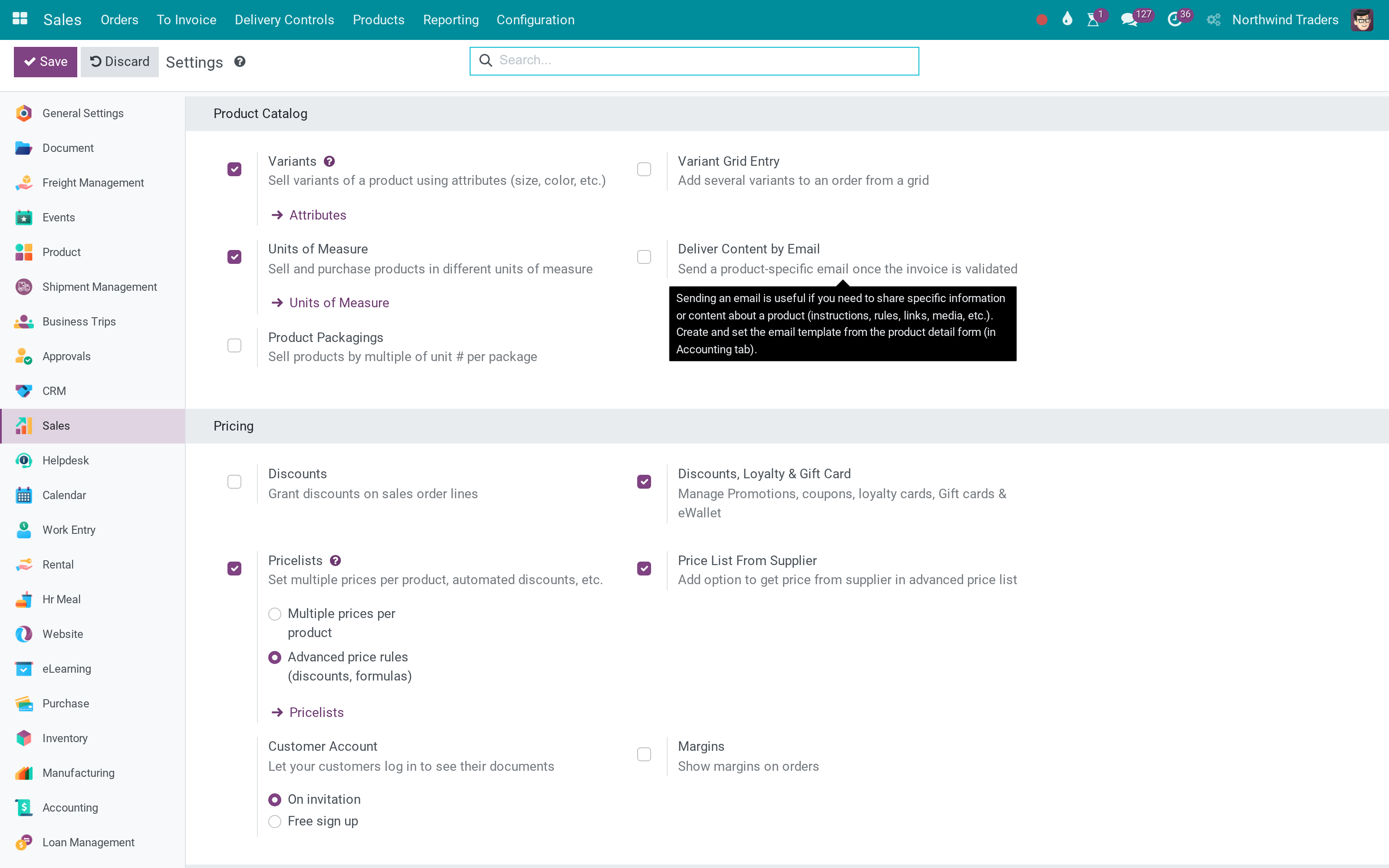 The product settings page that no longer uninstalls modules by accident