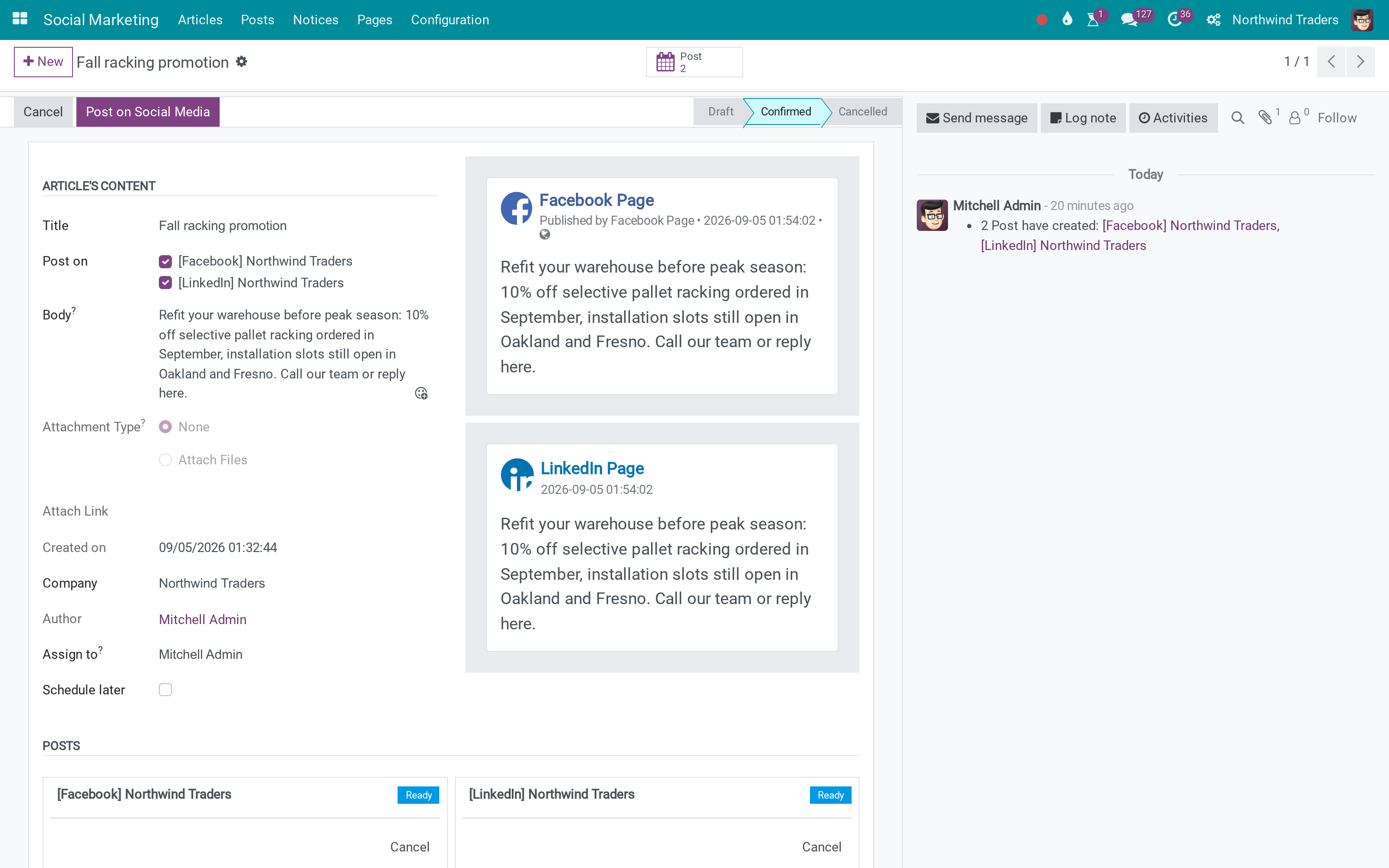 LinkedIn preview