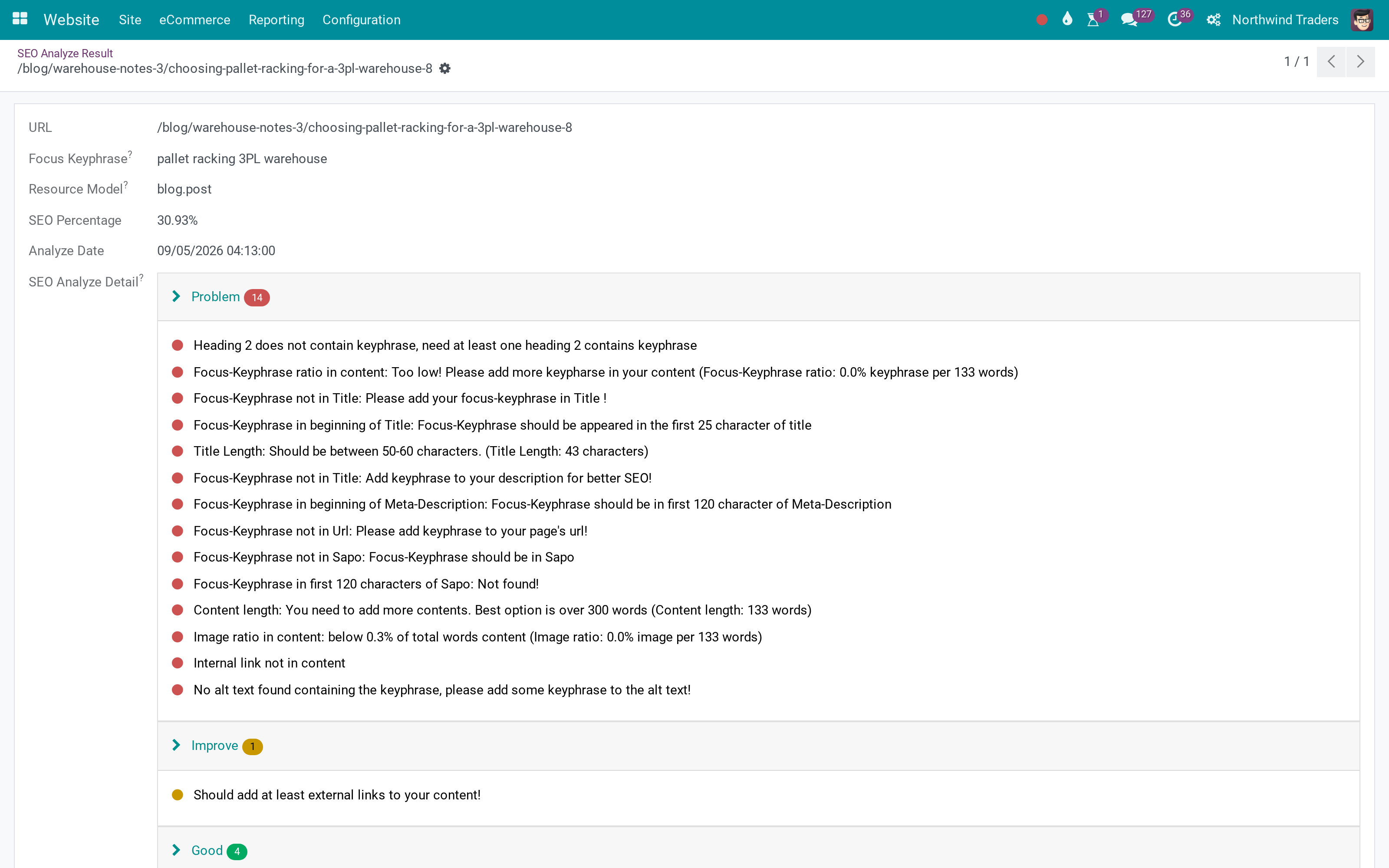 The SEO checklist on blog posts