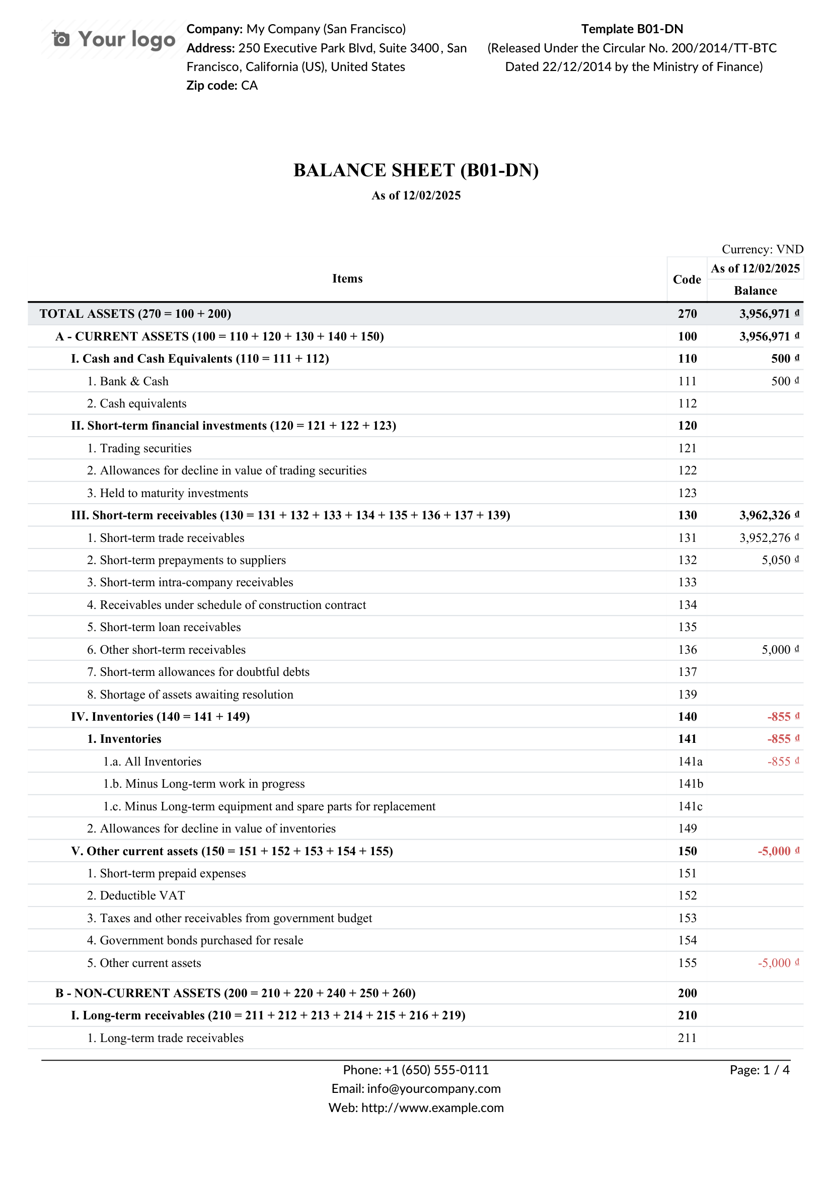 Template tùy biến & xuất báo cáo