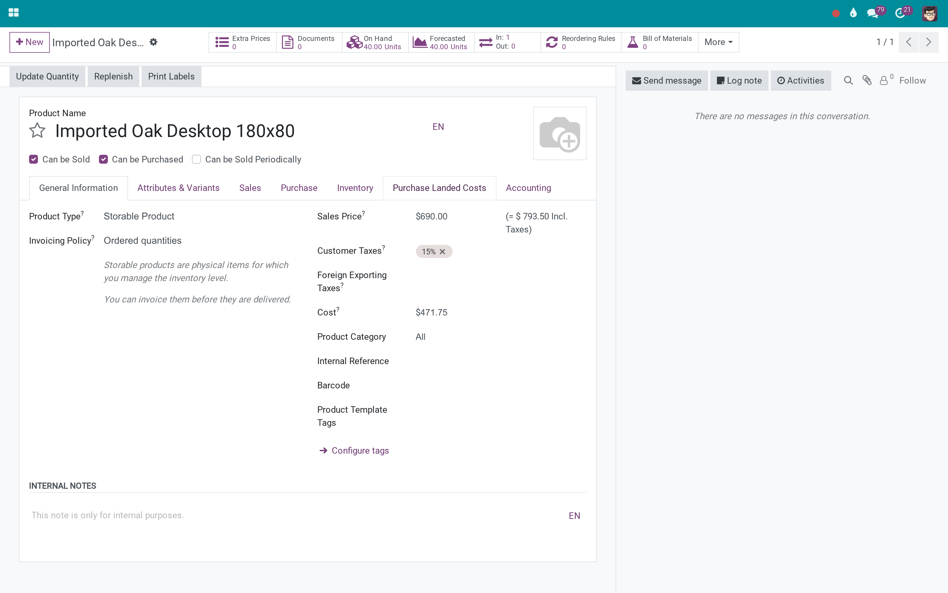 Separators appear while you type, not after you save