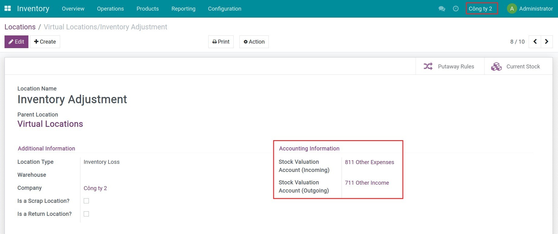 Adjustment Location 1