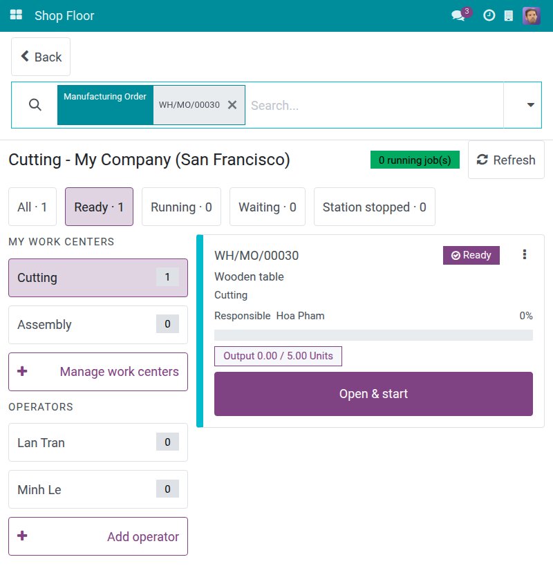 Search bar with an order reference and the matching card