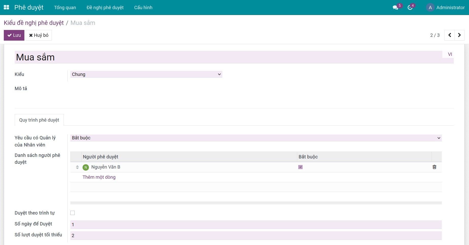 Tạo Kiểu phê duyệt