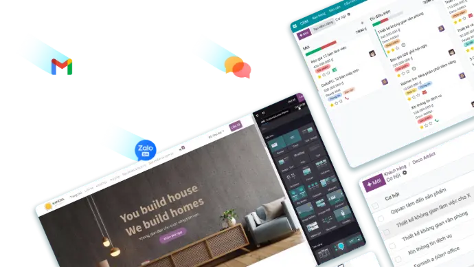 viinCRM - tích hợp các ứng dụng khác