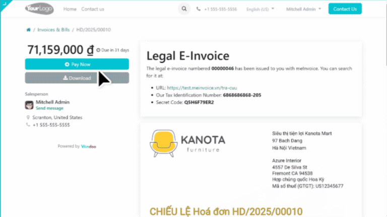 viinCRM Thanh toán đa phương thức