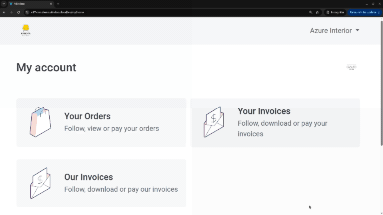 viinCRM Customer portal