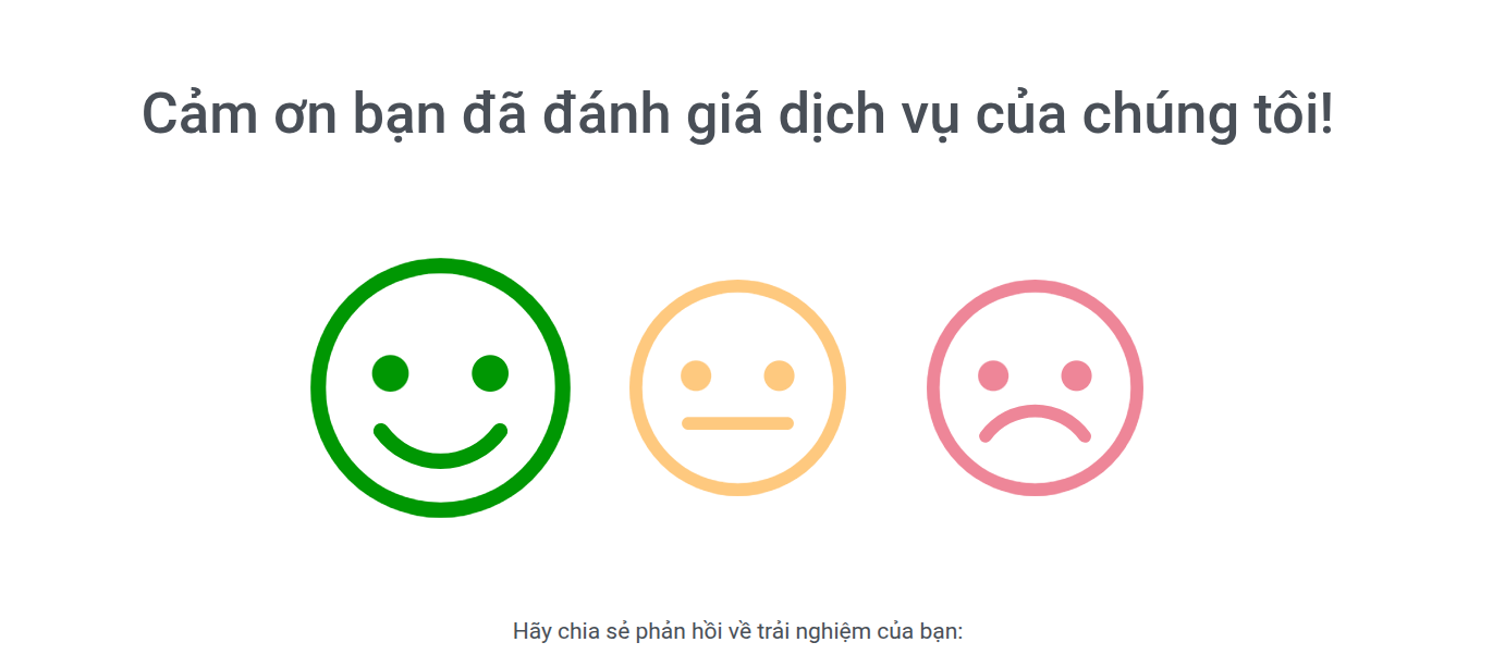 viinCRM Đánh giá chất lượng dịch vụ