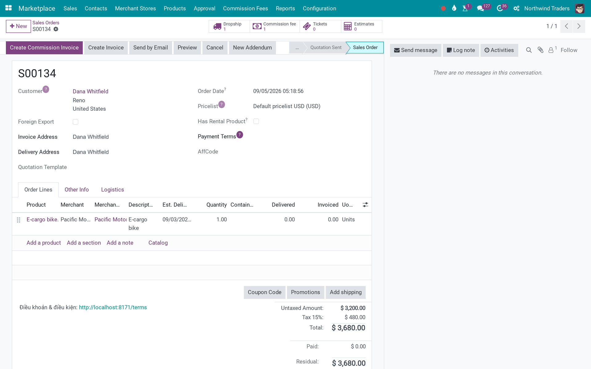 Affiliate Marketplace Sale Integration