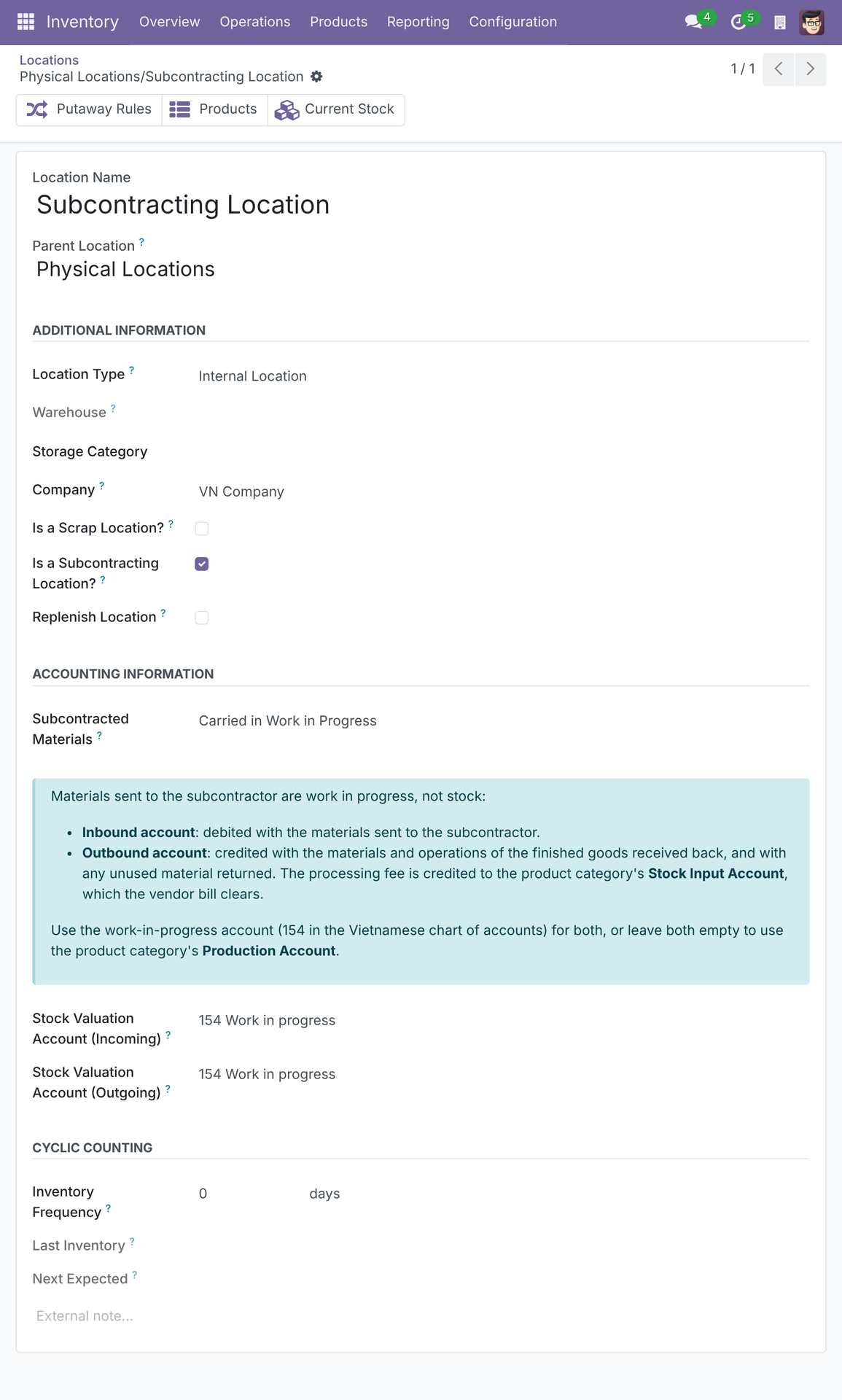 Vietnam - Subcontracting Management & Accounting