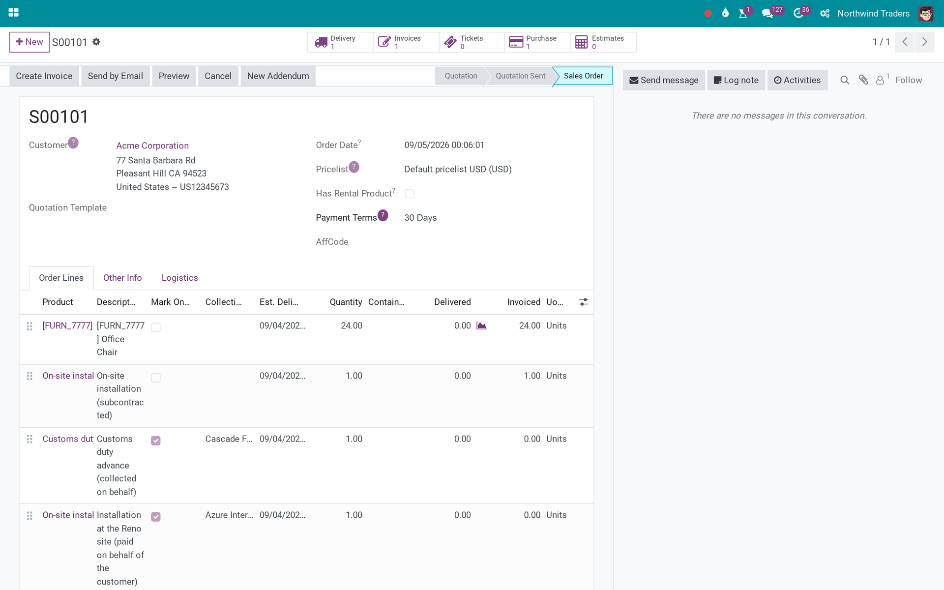 Sale On-Behalf Management