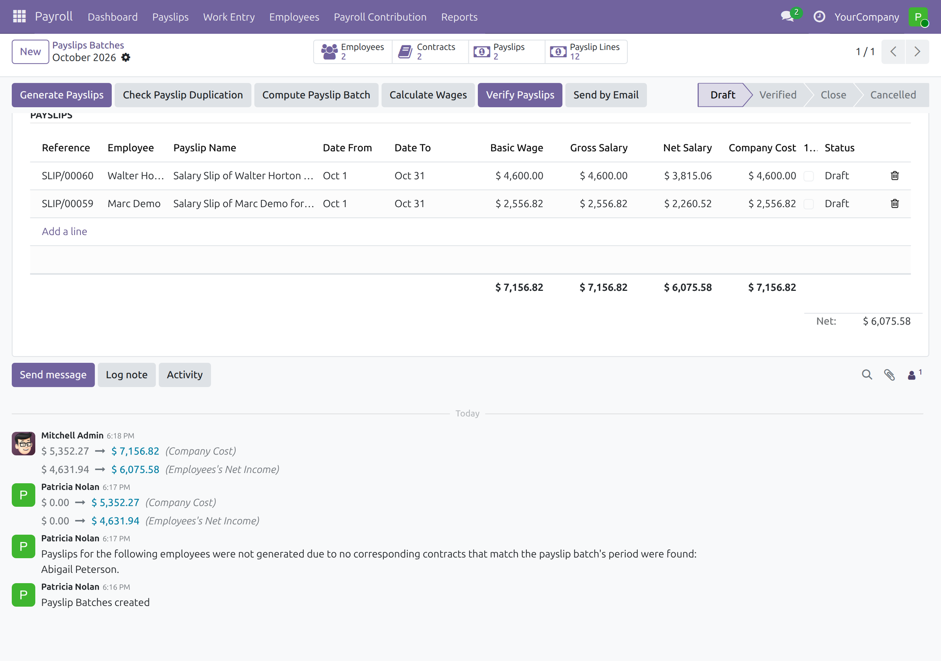 HR Contracts Suspension & Payroll