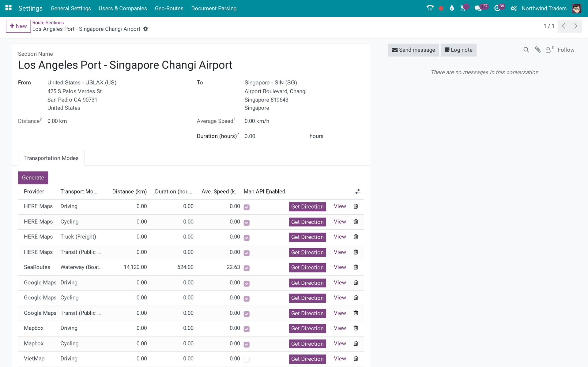 SeaRoutes Ocean Routing Integration