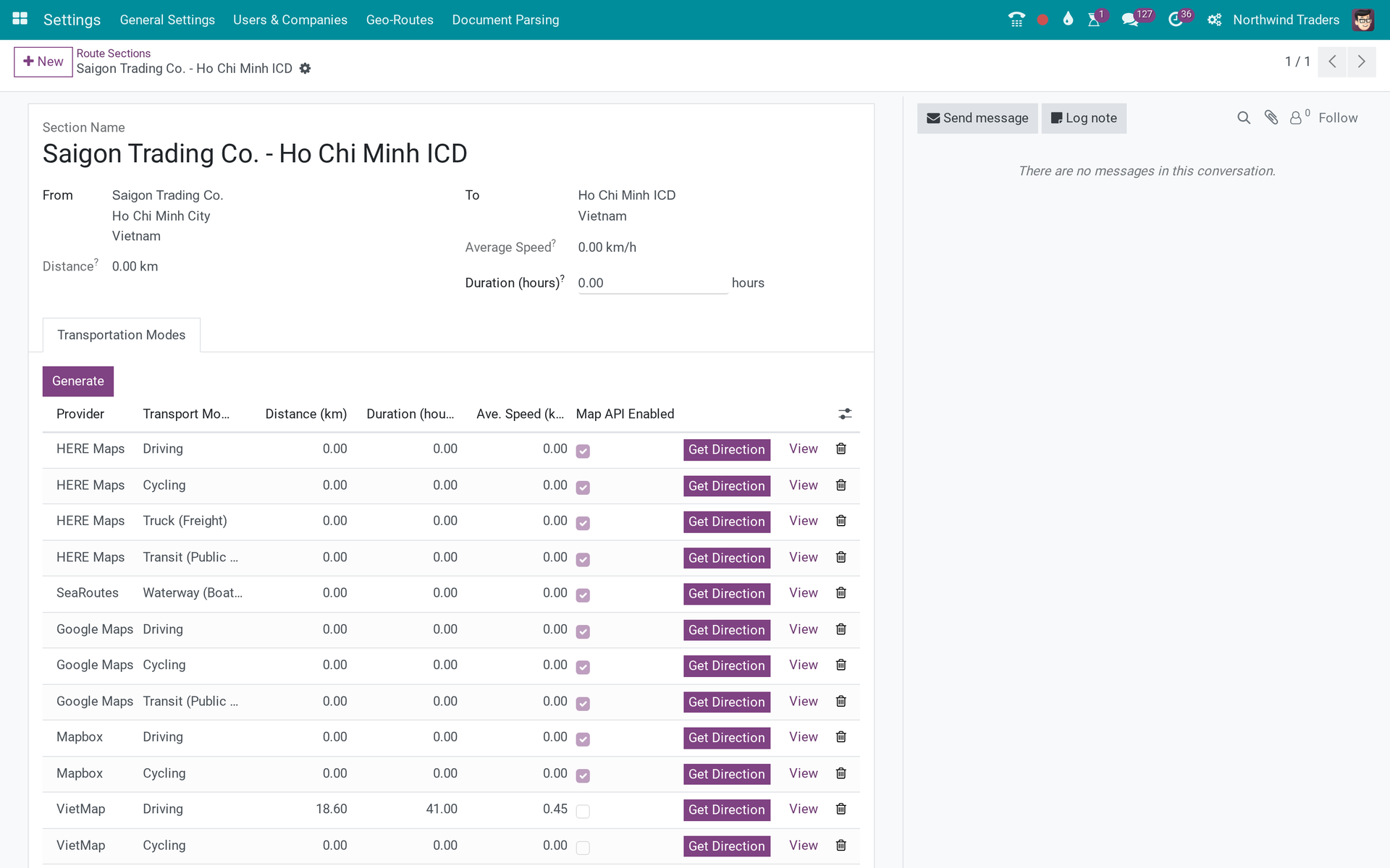 Vietmap Matrix & Routing API Integration