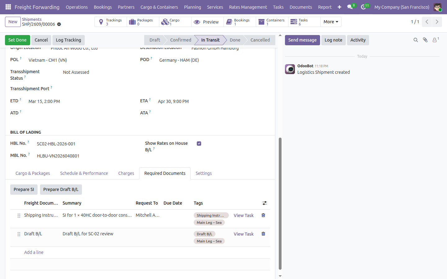 Freight & Document Integration
