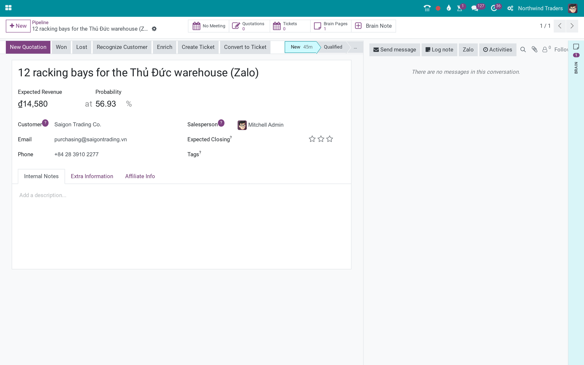 Viindoo Não bộ - CRM