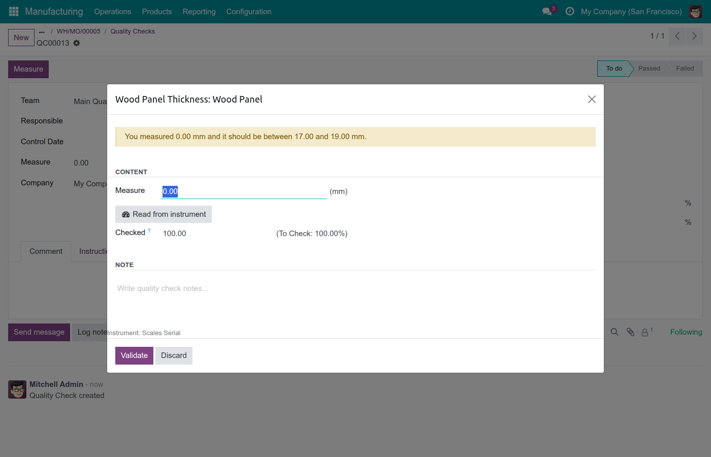 Quality Control IoT for Manufacturing