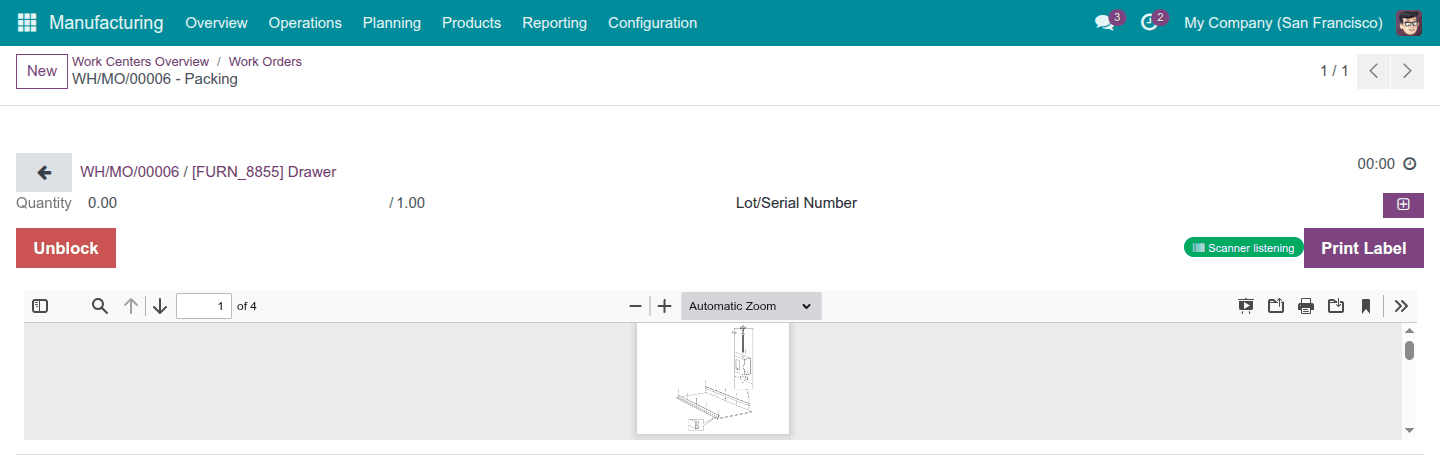 IoT Work Order Tablet